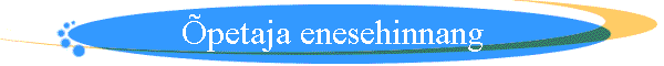 �petaja enesehinnang